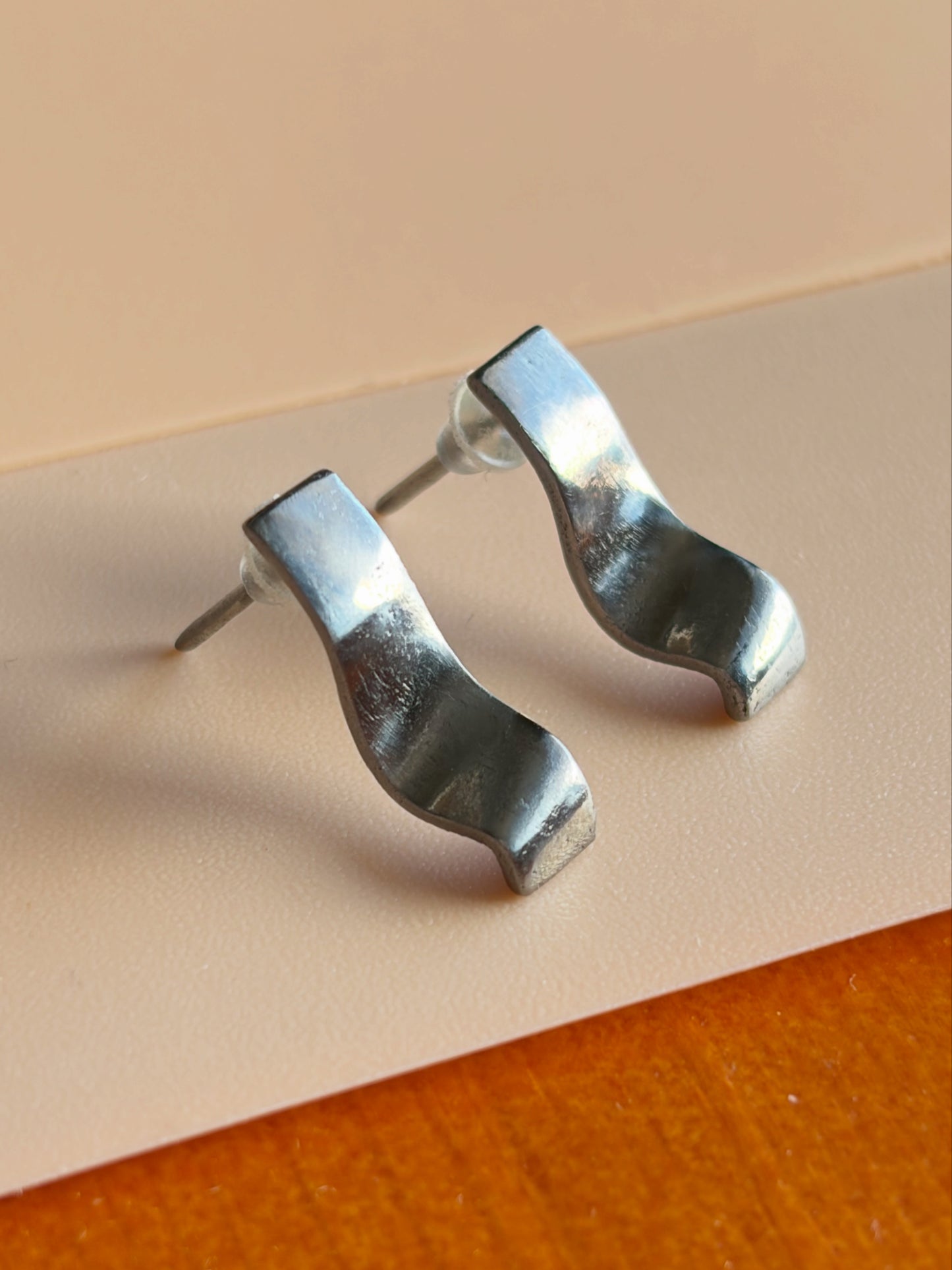 Twist Earrings | Polished Stainless Steel