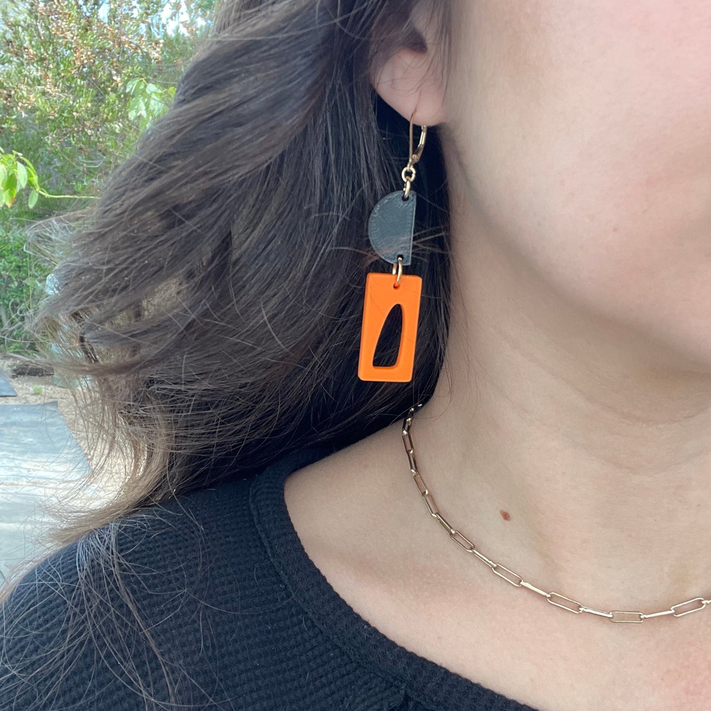 Abstract Void Earrings